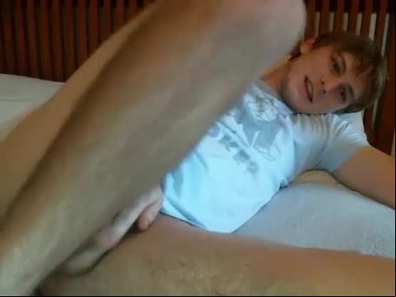Blond man with big ass
