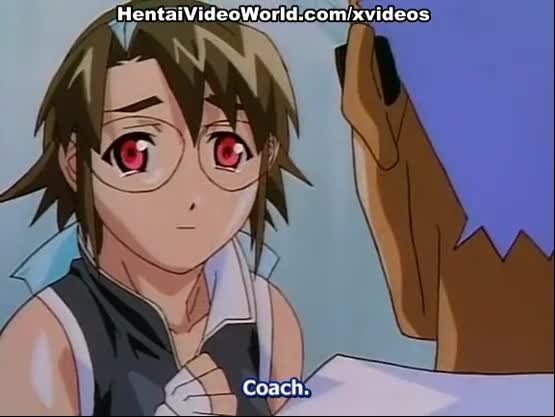 Hot sex scene with anime girl in glasses